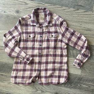 Tall Pines by‎ Woolrich pink and blue plaid button front shirt women’s  XL
